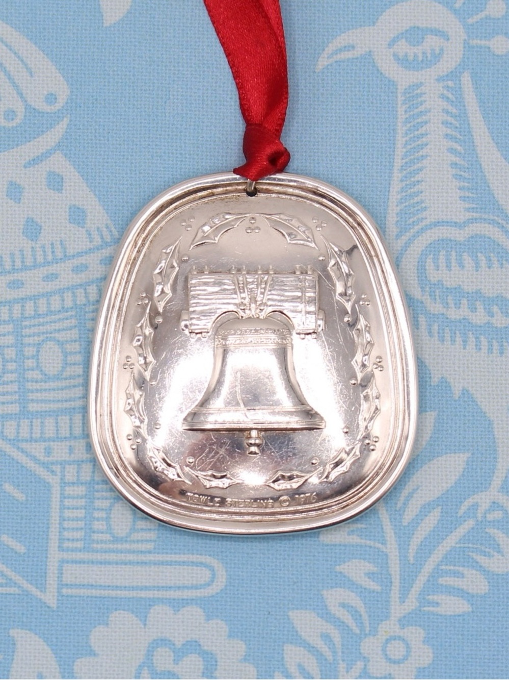 Towle 1976 Sterling Bicentennial Liberty Bell Christmas Ornament